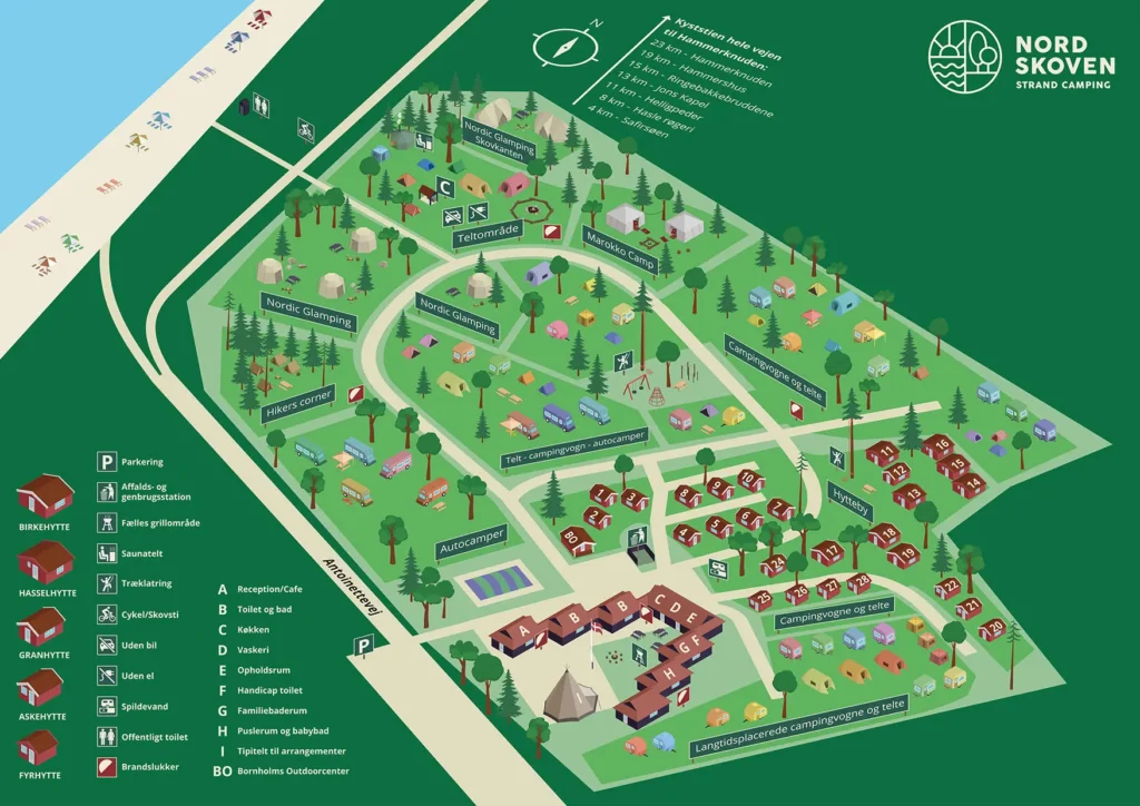 Nordskoven oversigtskort