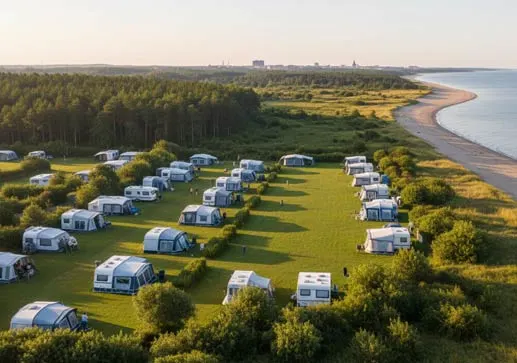 Campingplads nær Aarhus med strand og natur tæt på byen