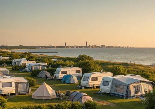 Campingplads nær København med strand og natur tæt på byen
